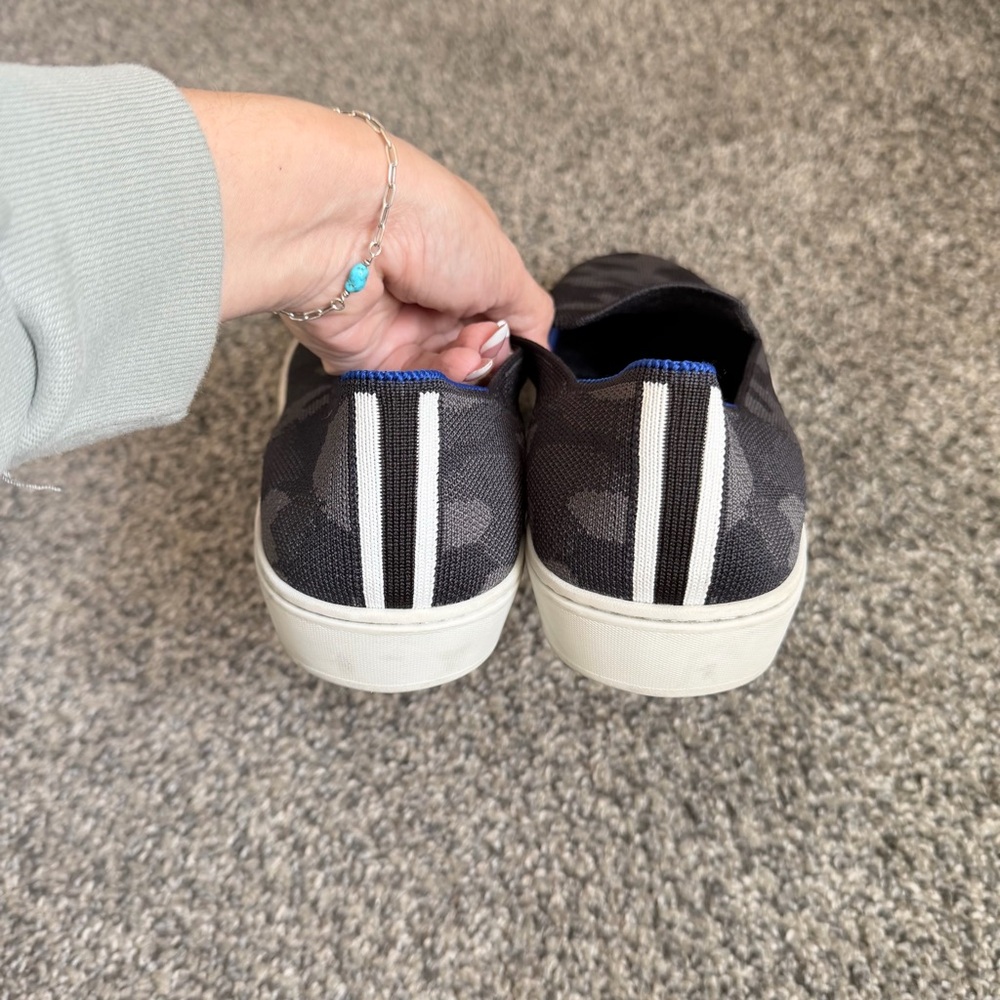 Rothy's The Sneaker Original Slip On Sneaker in Grey Camo - Picture 3 of 4